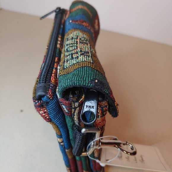 Miss Bonnie California GOLF Tapestry Clutch Purse Cosmetic Bag 7x6" w/Tag Purse - Picture 10 of 12